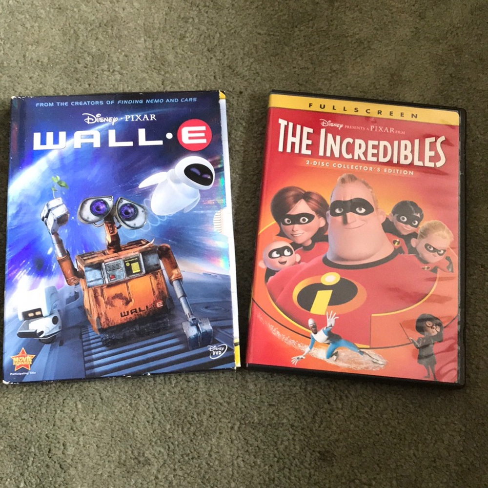 Walle and The Incredibles DVD